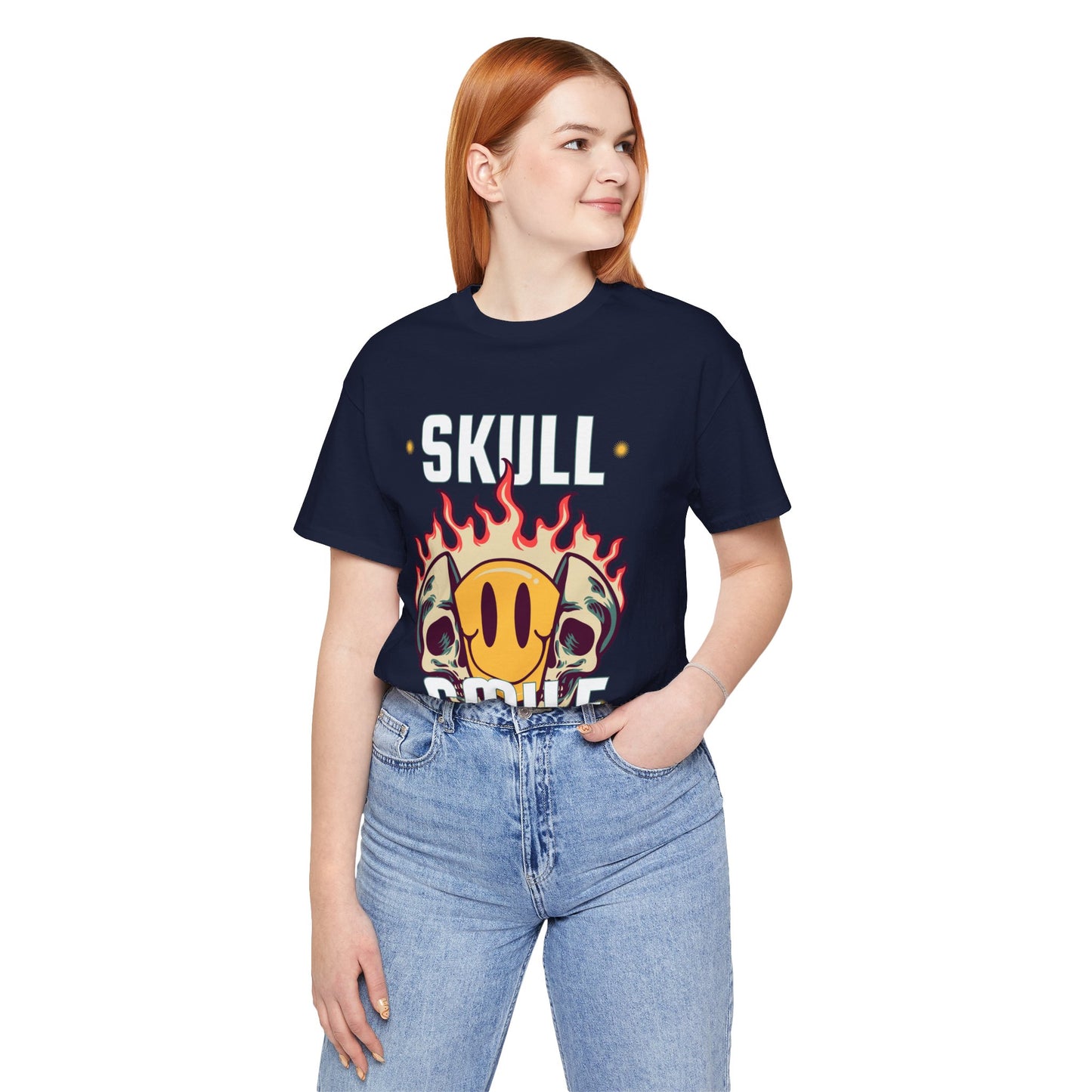 Skull Smile Short Sleeve Tshirt - DUGO