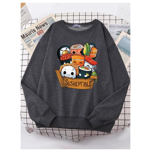 Kawaii Delicious Food Sushi Babys Women Sweatshirt Fashion