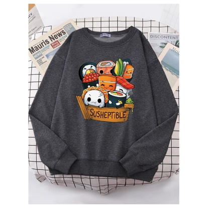 Kawaii Delicious Food Sushi Babys Women Sweatshirt Fashion