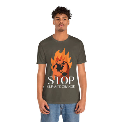 Stop Climate Change Short Sleeve Tshirt - DUGO