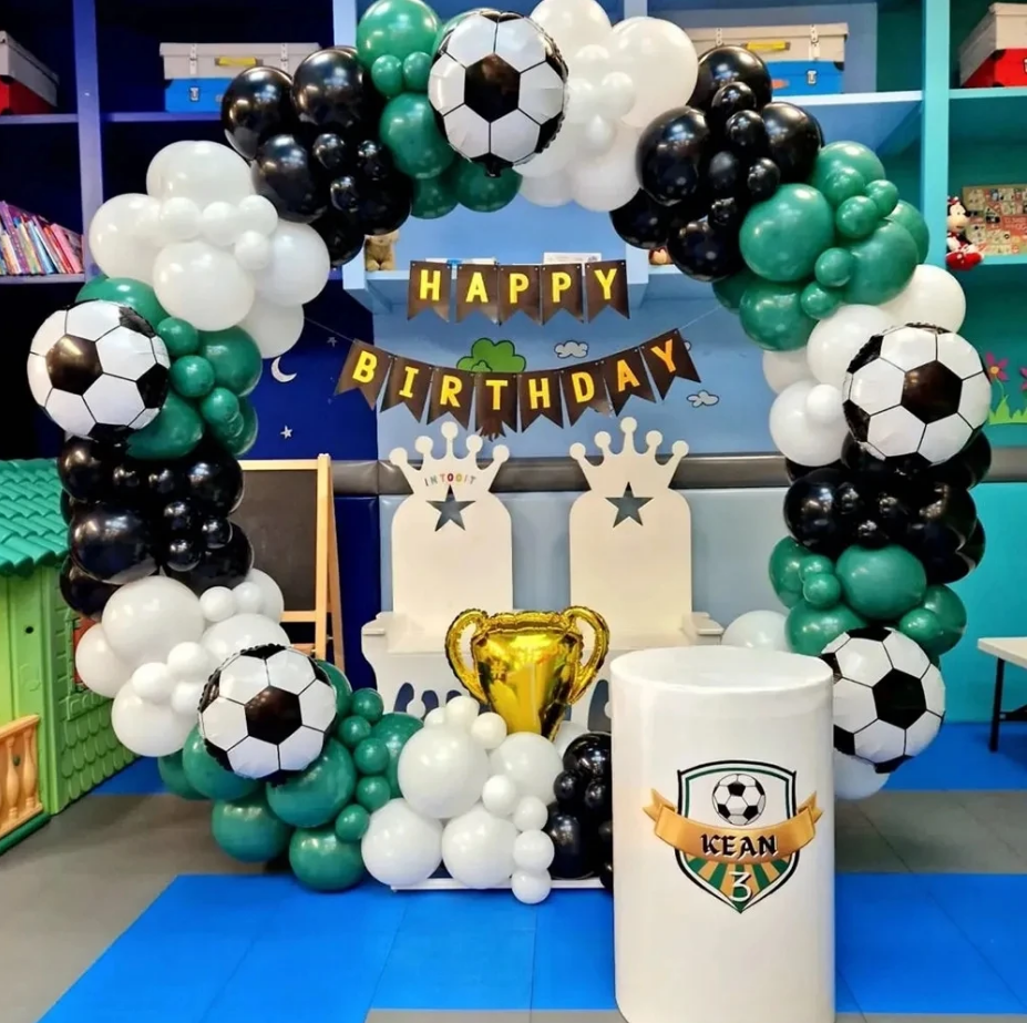 Set Of Football Balloon Birthday Party Decoration