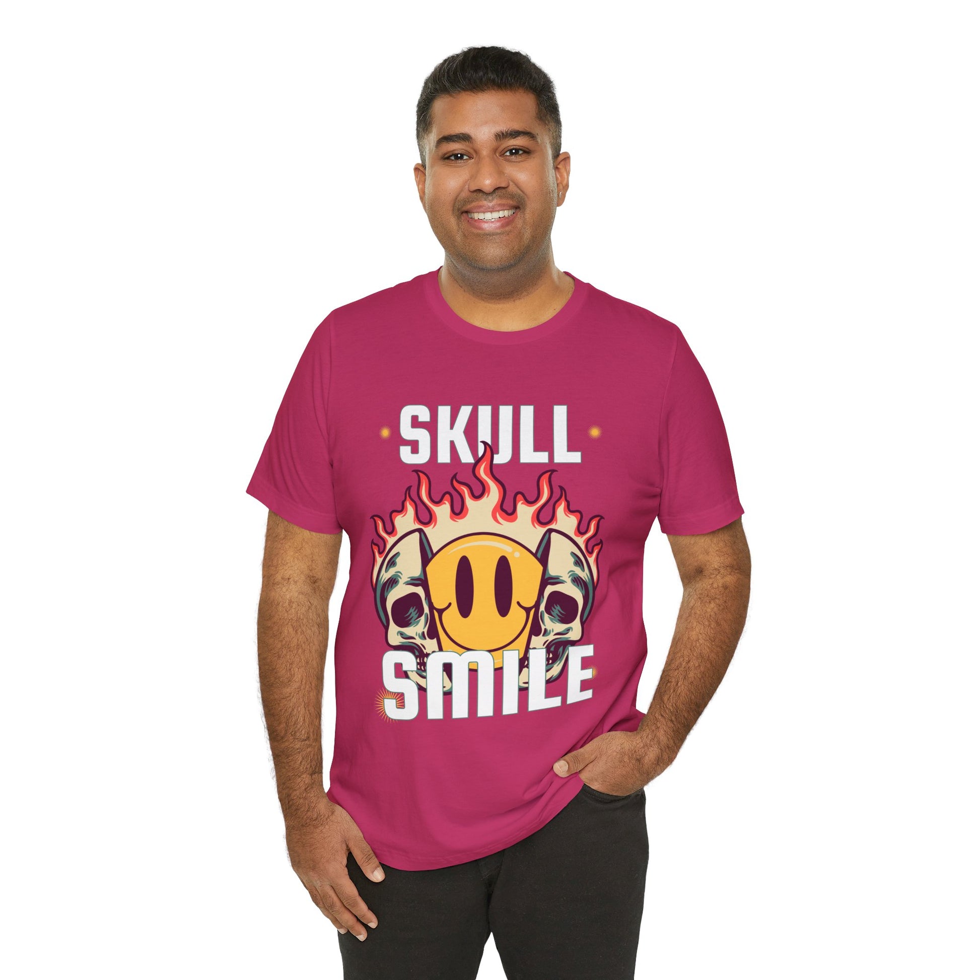 Skull Smile Short Sleeve Tshirt - DUGO