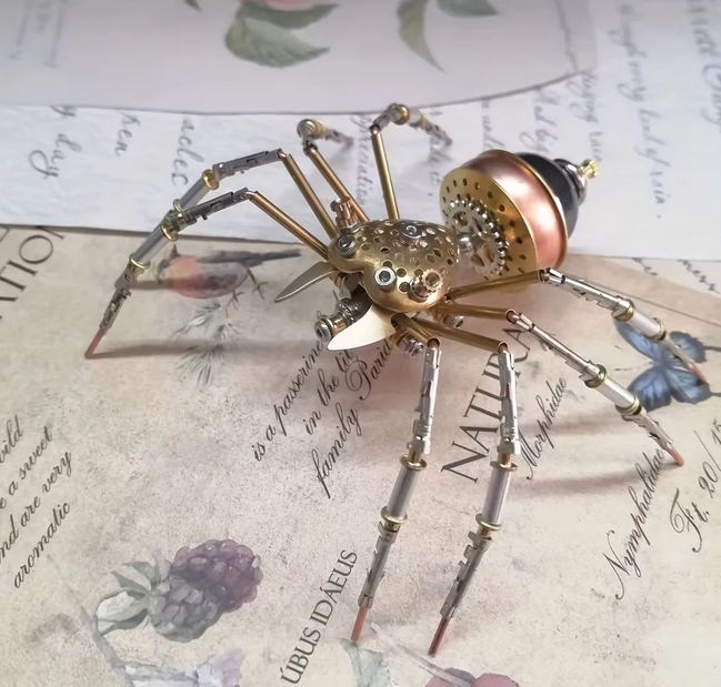 Steampunk Mechanical Jumping Spider Puzzle