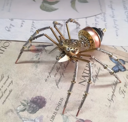 Steampunk Mechanical Jumping Spider Puzzle