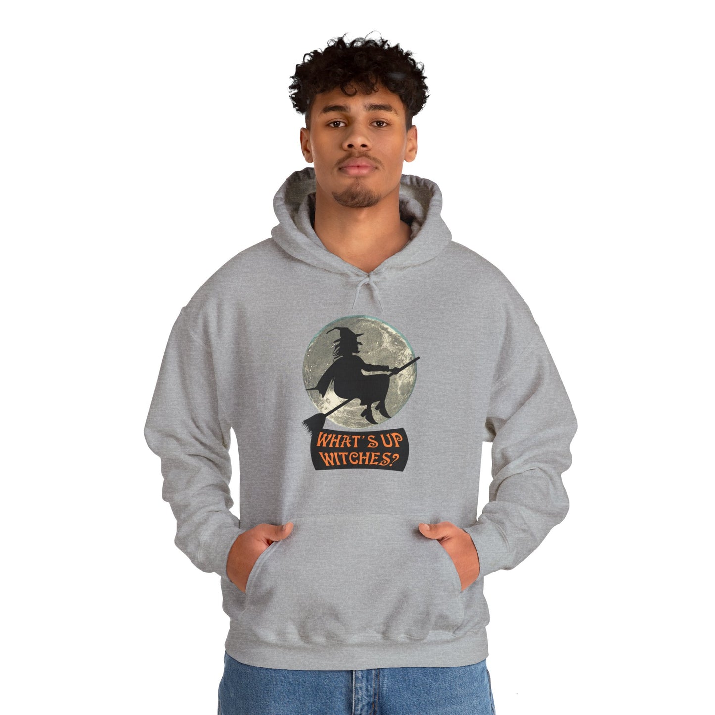 What Up Witches Hooded Sweatshirt - DUGO