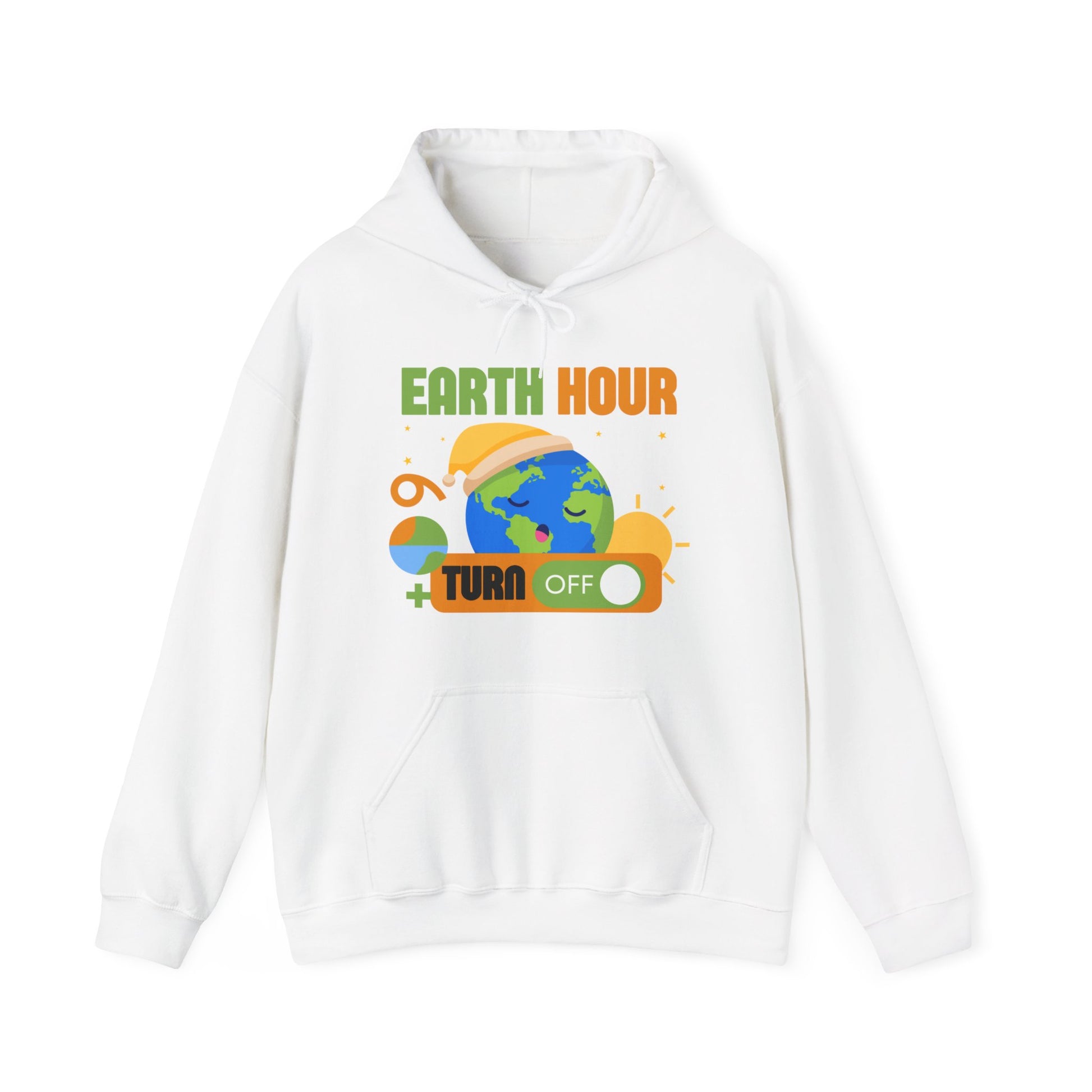 Earth Hour Hooded Sweatshirt Fashion - DUGO