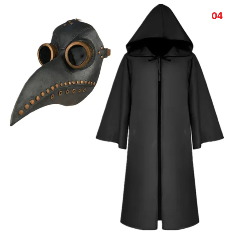 Plague Doctor Costume Hooded Cloak Halloween Cosplay Costume