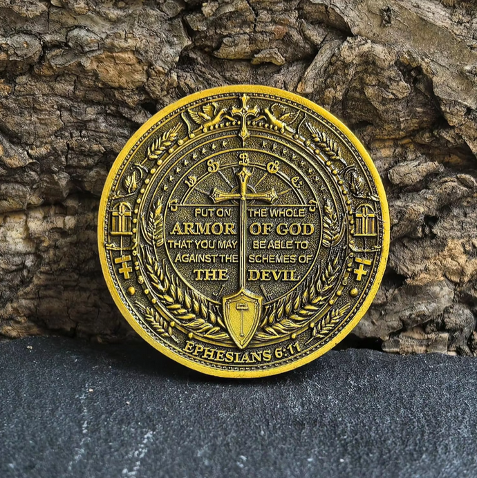 Armor Of God Challenge Coin With Ephesians