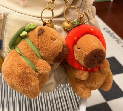 Capybara Plush Keychain Cute Creatuve Fluffty Animals Keychains