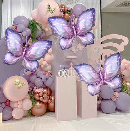 Purple Butterfly Balloons Garland Arch Set Decoration