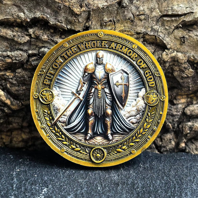 Armor Of God Challenge Coin With Ephesians