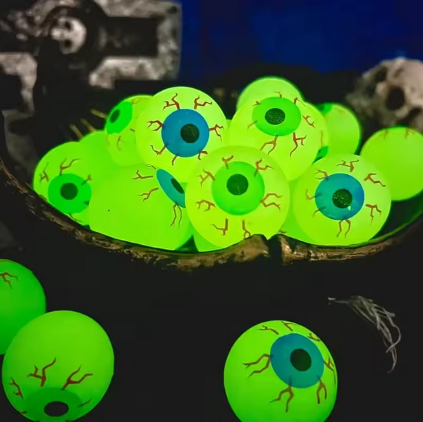 Glow Eyeball Bouncy Balls Halloween Luminous Horror Props For Home