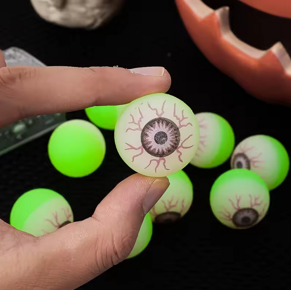 Glow Eyeball Bouncy Balls Halloween Luminous Horror Props For Home