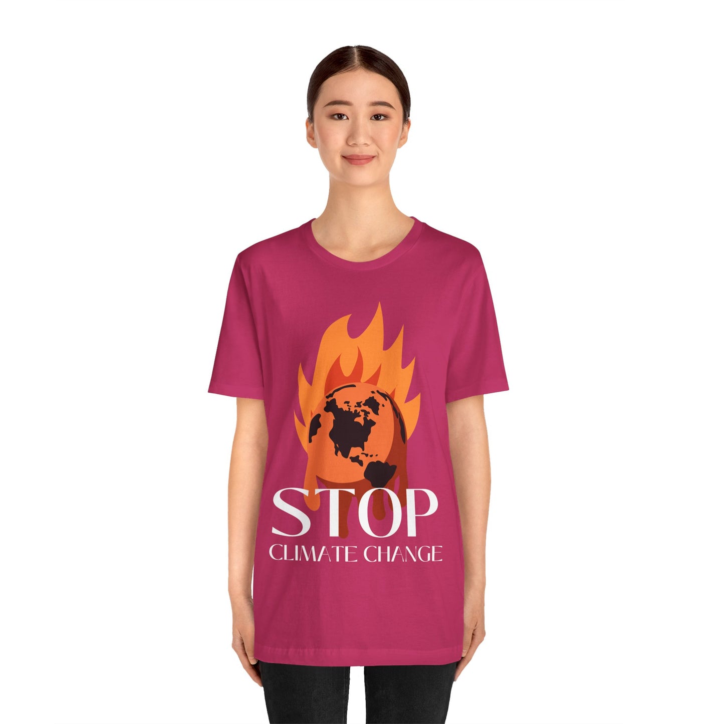 Stop Climate Change Short Sleeve Tshirt - DUGO