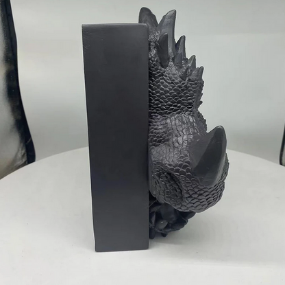 Dragon Statue Bookend Resin Book Support Decorative