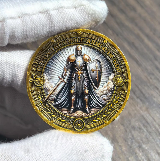 Armor Of God Challenge Coin With Ephesians