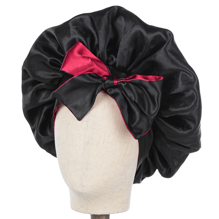 Double Layer Satin BonnetLarge Satin Bonnet Bonnet Hair Bonnet For Sleeping