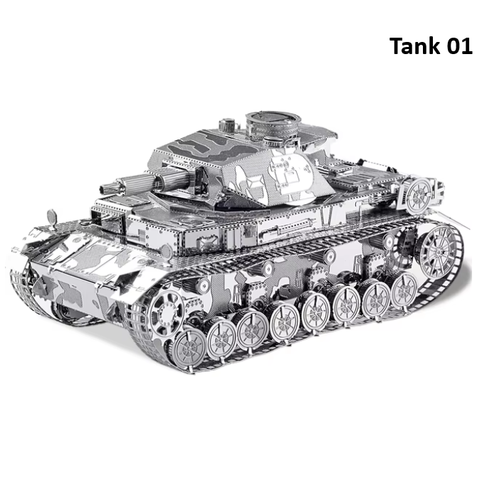 Piececool Model Building Kits Tank 3D Puzzle Metal Jigsaw Toys