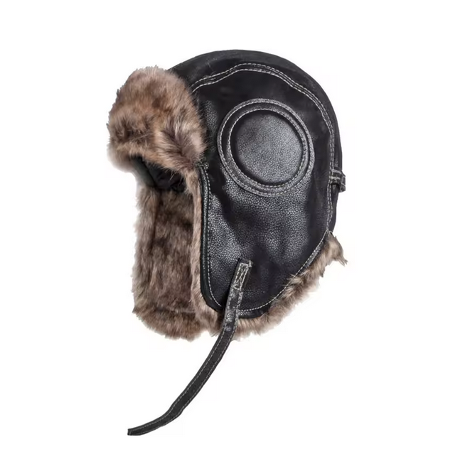 Hat Trapper Aviator Trooper Earflap Warm Faux Fur Leather Waterproof