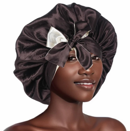 Double Layer Satin BonnetLarge Satin Bonnet Bonnet Hair Bonnet For Sleeping