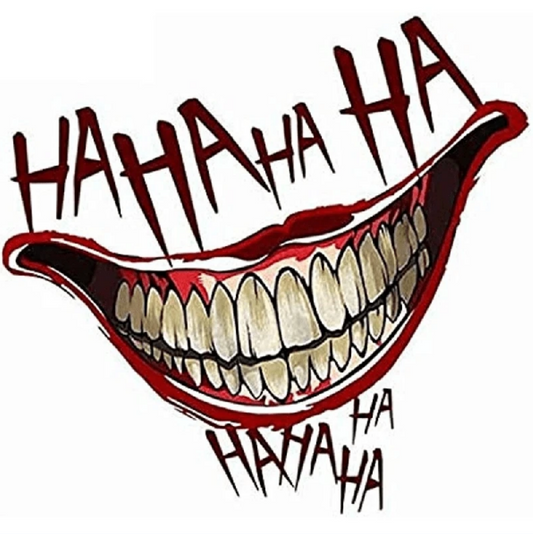 Clown Mouth HAHAHA Graffiti Stickers for Jeep Car Truck Van Suv Motorcycle Window Wall Cup Bumpers Waterproof Crafts Decals