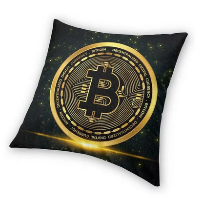 Bitcoin Crypto Crypto Currency Throw Pillow Cover Home Decorative