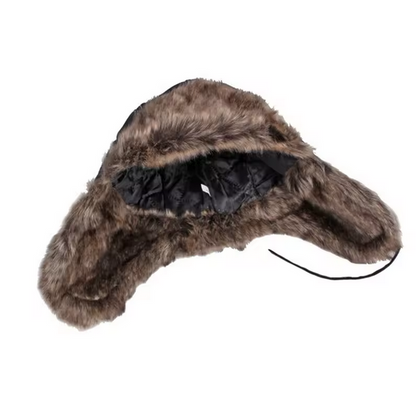 Hat Trapper Aviator Trooper Earflap Warm Faux Fur Leather Waterproof