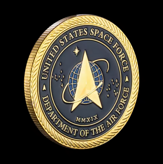 United States Space Force Challenge Coin And Heros Valor Prayer