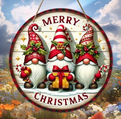 Round Sign Creative Decorative Xmas