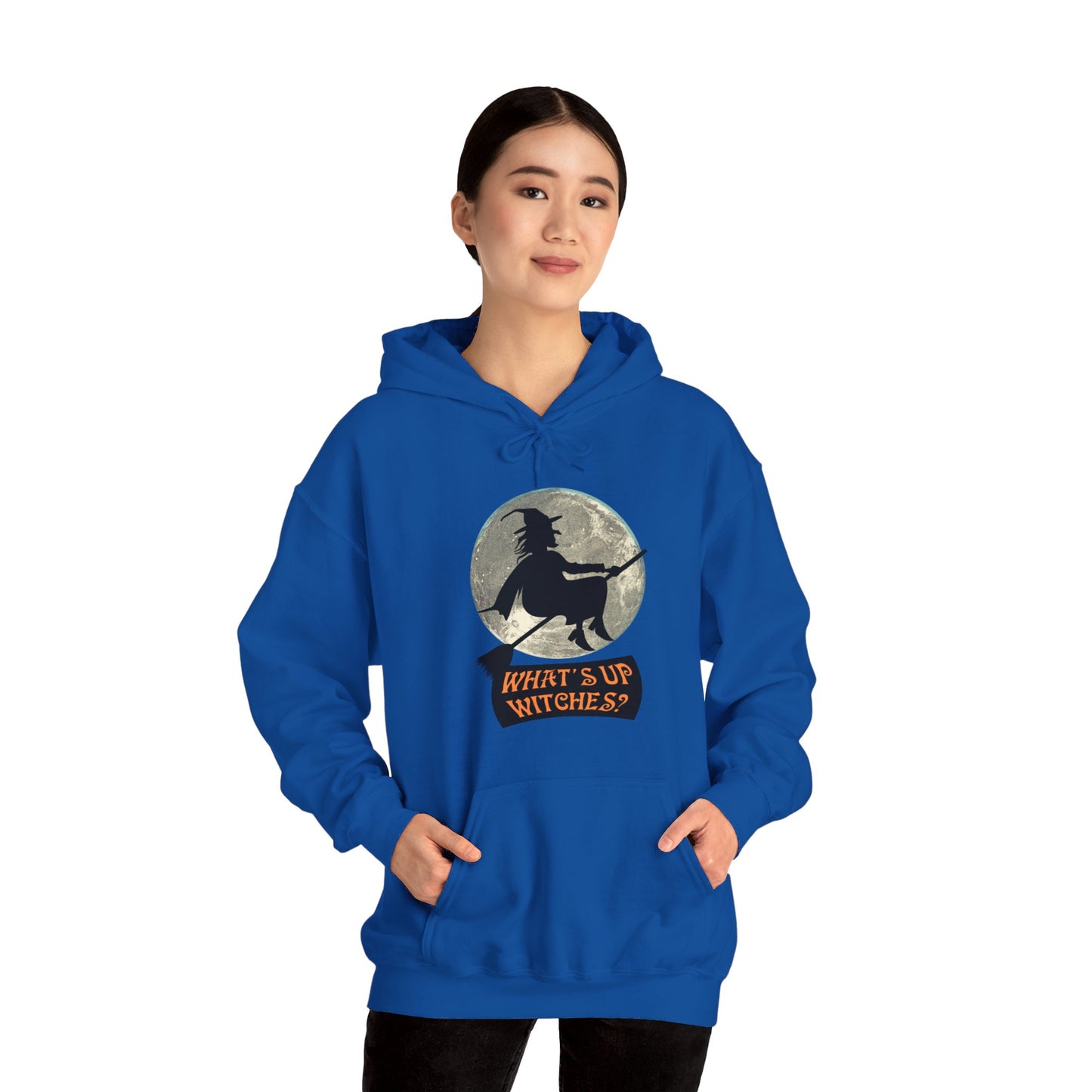 What Up Witches Hooded Sweatshirt - DUGO