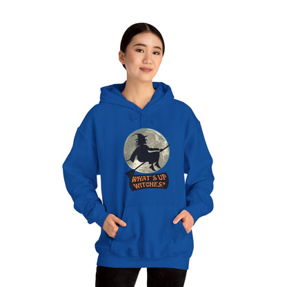 What Up Witches Hooded Sweatshirt - DUGO