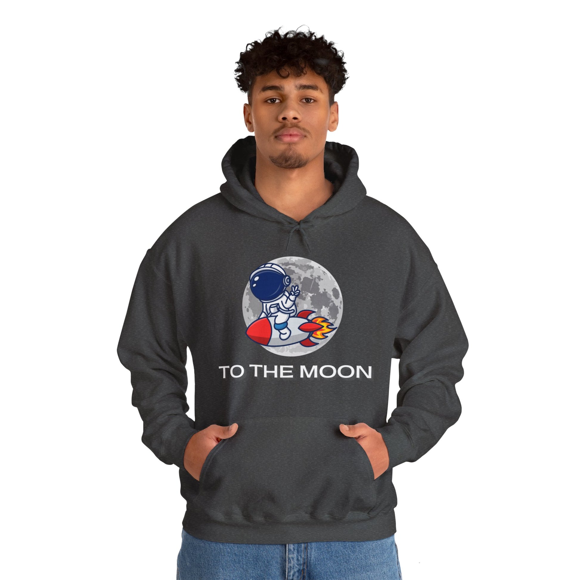 To The Moon Hooded Sweatshirt - DUGO