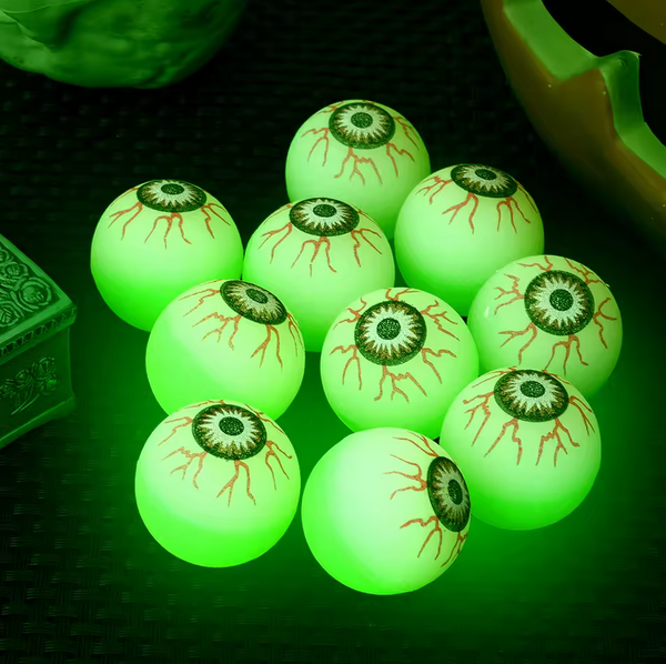 Glow Eyeball Bouncy Balls Halloween Luminous Horror Props For Home