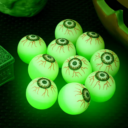 Glow Eyeball Bouncy Balls Halloween Luminous Horror Props For Home