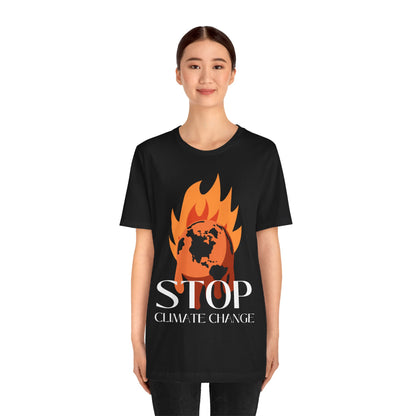 Stop Climate Change Short Sleeve Tshirt - DUGO