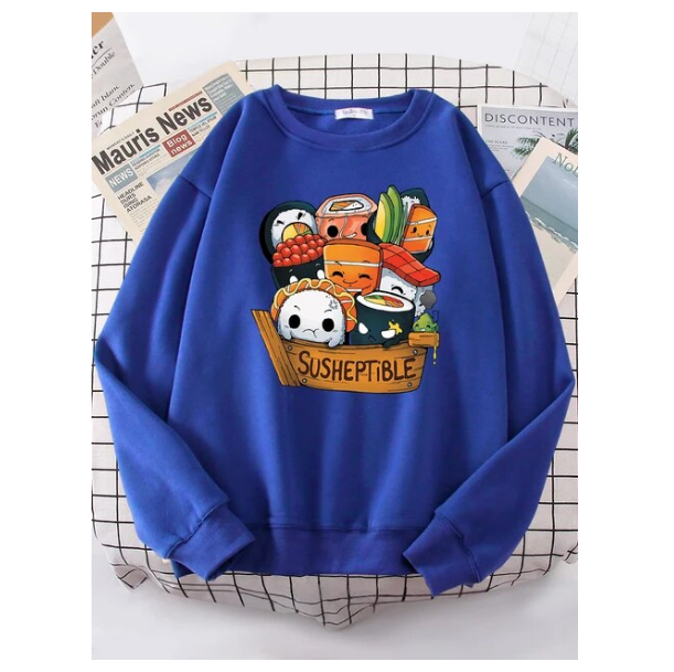 Kawaii Delicious Food Sushi Babys Women Sweatshirt Fashion