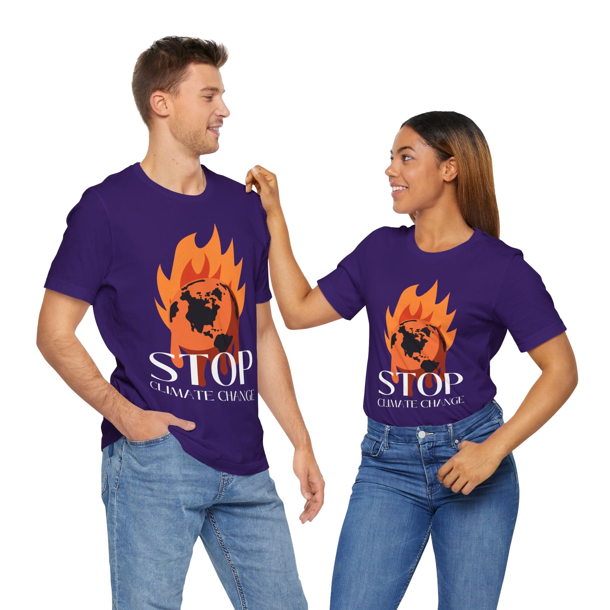 Stop Climate Change Short Sleeve Tshirt - DUGO