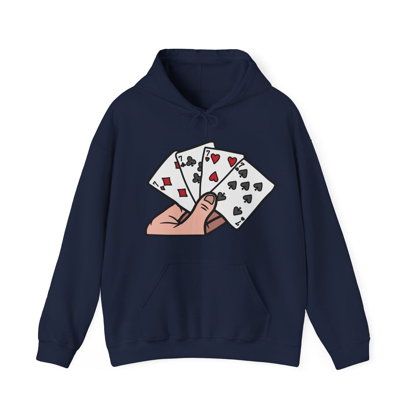 Poker Hooded Sweatshirt Fashion - DUGO