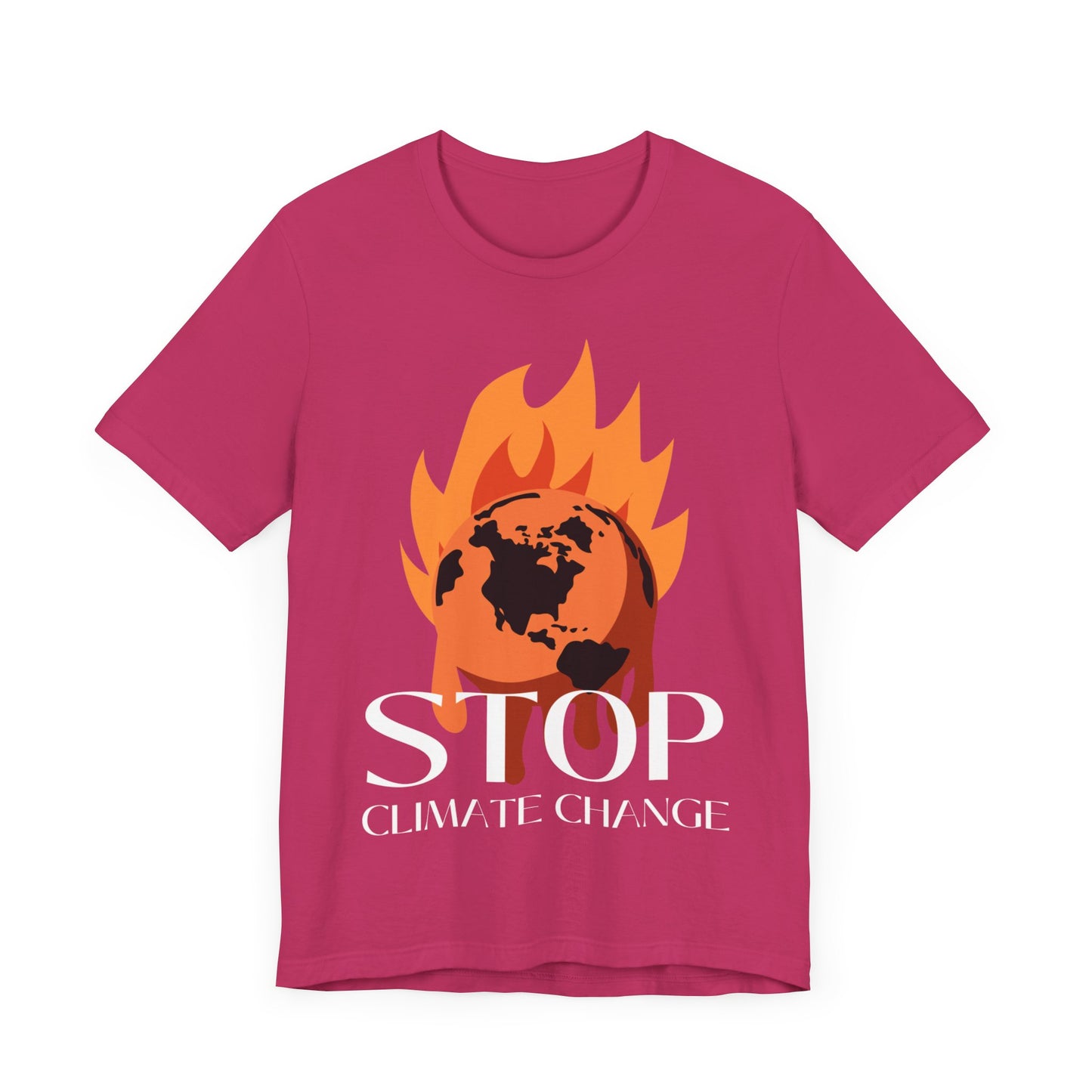 Stop Climate Change Short Sleeve Tshirt - DUGO