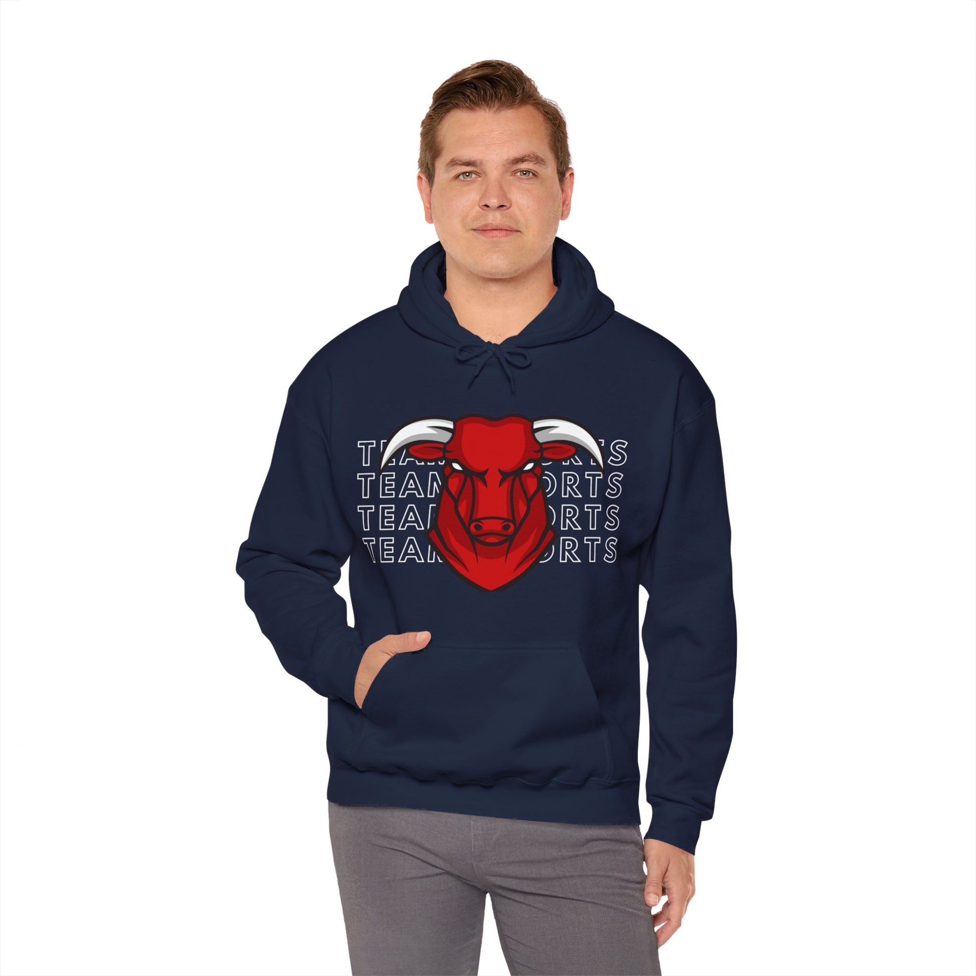 Team Sport Bullhead Hooded Sweatshirt - DUGO