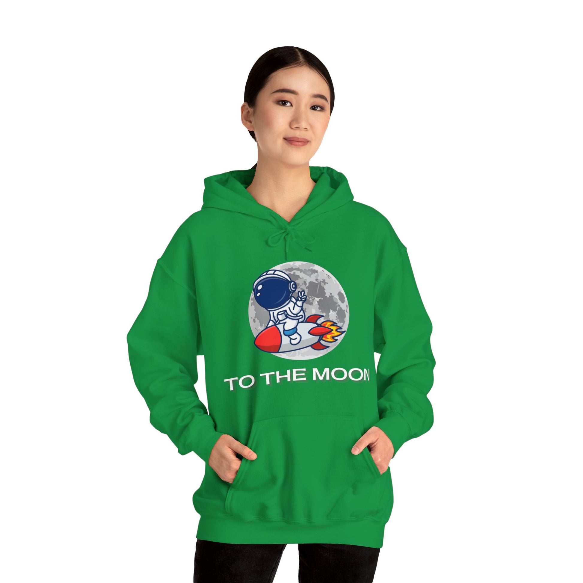 To The Moon Hooded Sweatshirt - DUGO