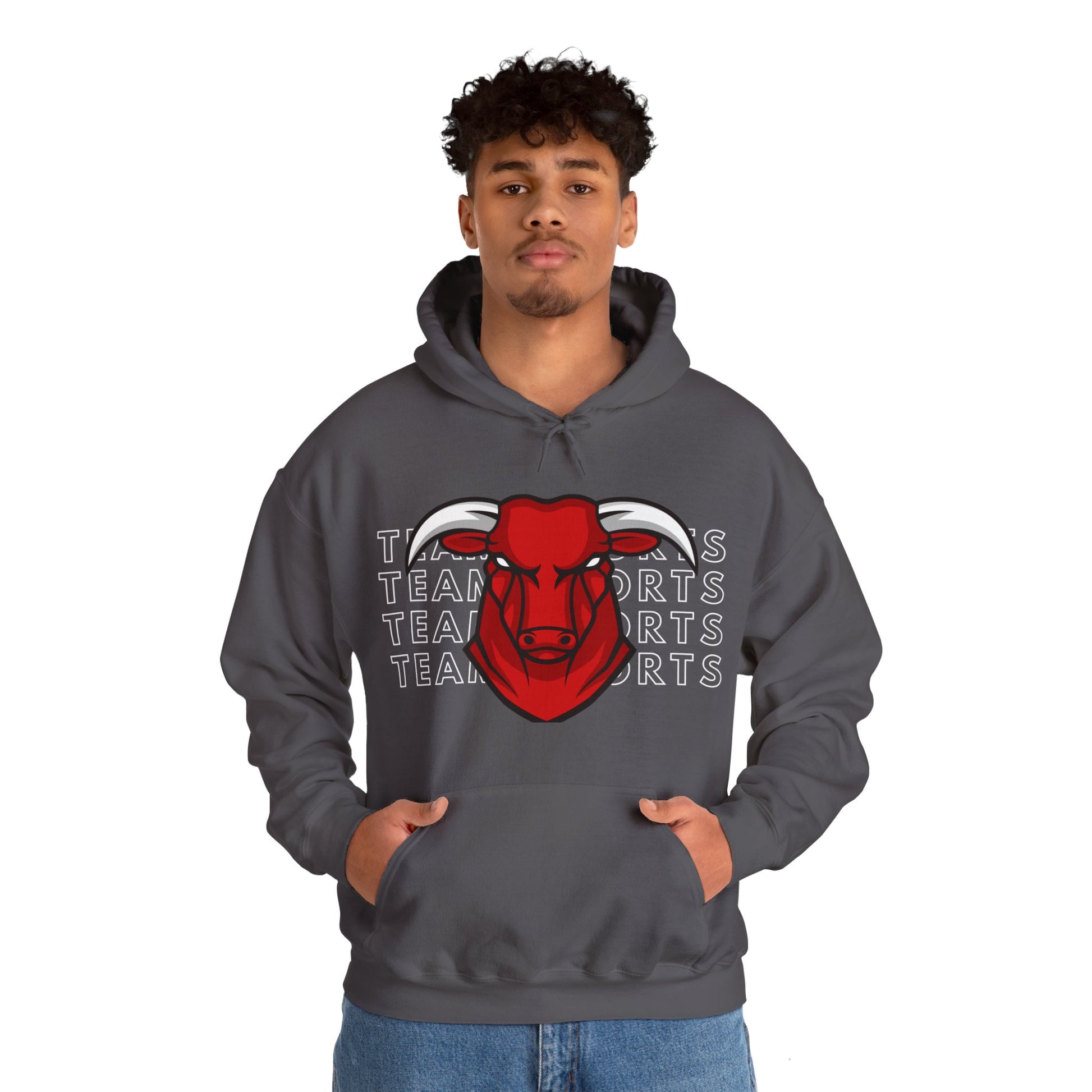 Team Sport Bullhead Hooded Sweatshirt - DUGO