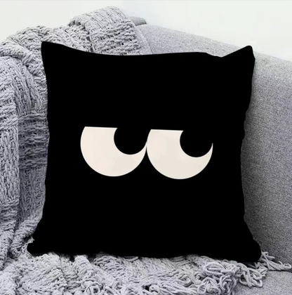 Cartoon Funny Expression Pillowcase Dormitory Decoration Office Living Room Sofa