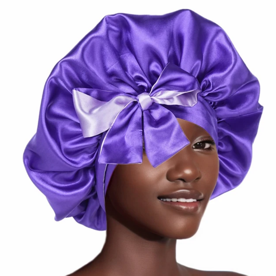 Double Layer Satin BonnetLarge Satin Bonnet Bonnet Hair Bonnet For Sleeping