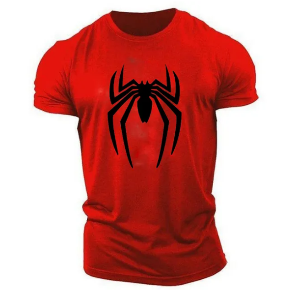 Summer Casual Sports Fashion 2D Printed Spider Tshirt