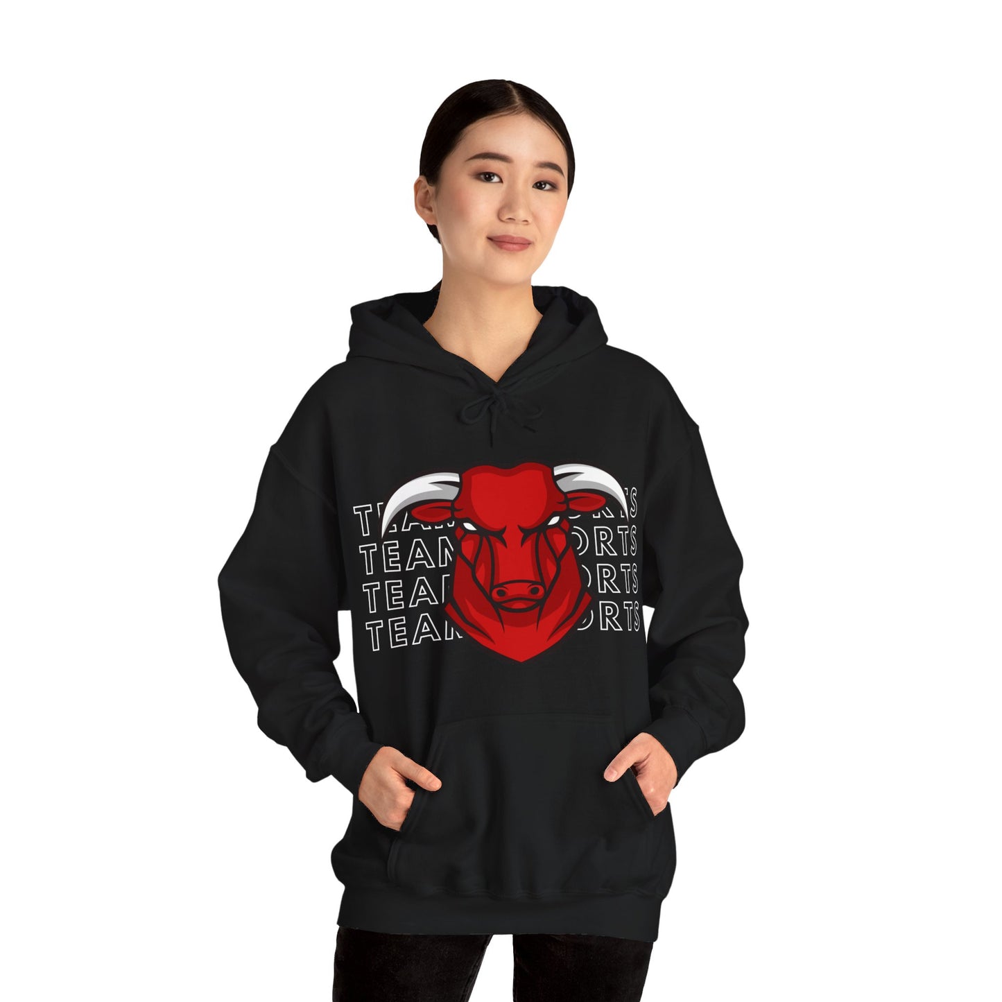 Team Sport Bullhead Hooded Sweatshirt - DUGO