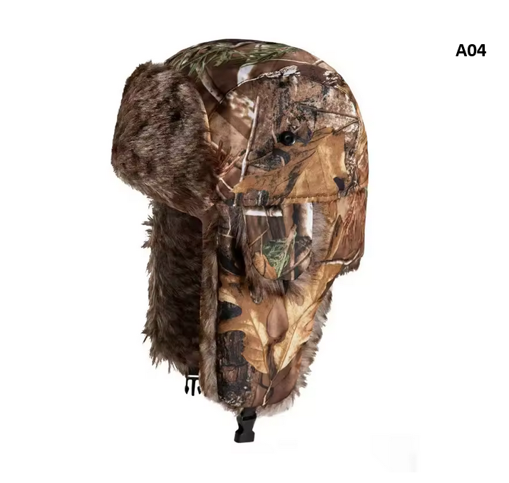 Camouflage Bomber Hats Trapper Aviator Trooper Ear Protection