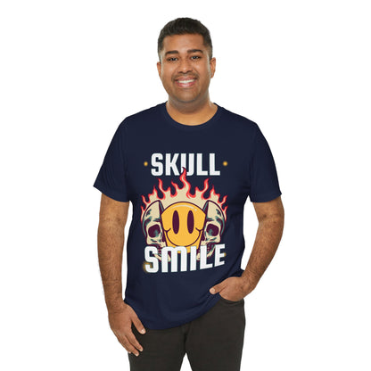 Skull Smile Short Sleeve Tshirt - DUGO