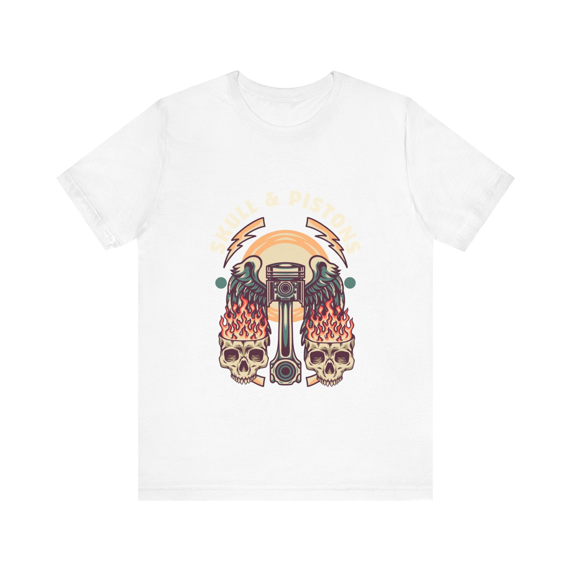 Skull Pistone Short Sleeve Tshirt - DUGO