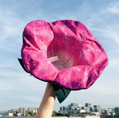 Halloween Witch Hat Cute Felt Flower Hat for Cosplay